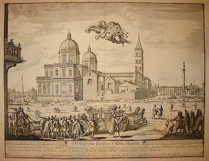 Cruyl Lievin (1634-1720) Prospectus Basilicae S. Mariae Maioris 1693 Roma 